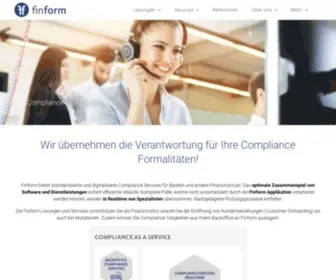 Finform.ch(Finform Startseite) Screenshot