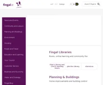 Fingal.ie(Fingal County Council) Screenshot