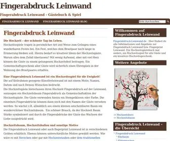 Fingerabdruck-Leinwand.de(Die Hochzeit) Screenshot