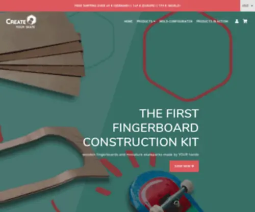 Fingerboard-Molds.com(Create your skate) Screenshot