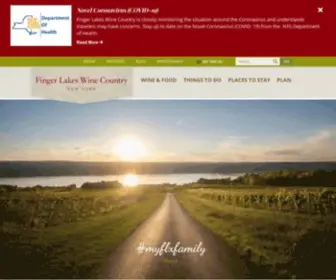 Fingerlakeswinecountry.com(Official Travel and Tourism Information for Finger Lakes Wine Country) Screenshot