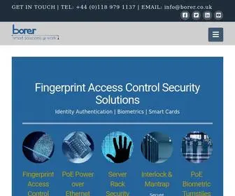 Fingerprint-Access-Control.com(Security Systems by Borer Data Systems Ltd) Screenshot