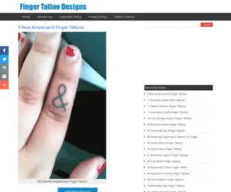 Fingertattoodesigns.com(Finger Tattoo Designs) Screenshot