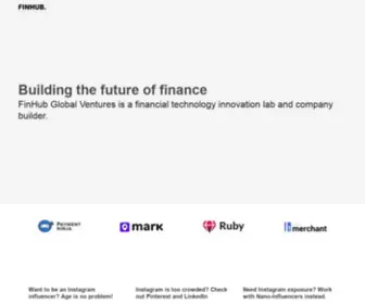 Finhub.vc(Building the future of finance) Screenshot