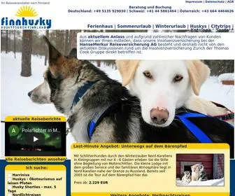 Finhusky.de(Mit Huskys durch Finnisch Lappland) Screenshot