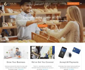 Finicalinc.com(Credit Card Processing Services and Merchant Solutions) Screenshot