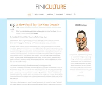 Finiculture.com(FinTech & FinServ Investment News) Screenshot