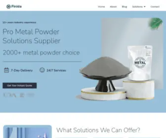 Finidatech.com(Metal powders supplier) Screenshot