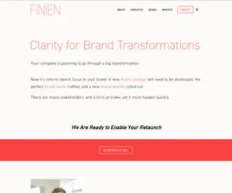 Finien.com(A purposefully small consultancy) Screenshot