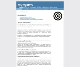 Finiquito.es(Todo sobre el despido y el fin de los contratos de trabajo) Screenshot