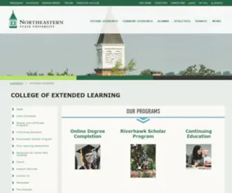 Finishatnsu.com(College of Extended Learning) Screenshot