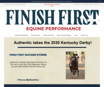 Finishfirstequine.com(Horse Supplements for Horse Diets) Screenshot