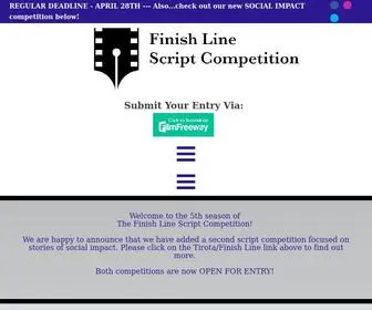 Finishlinescriptcomp.com(Finish Line Script Competition) Screenshot