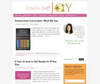 FinishwithJoy.com(Finish With Joy) Screenshot