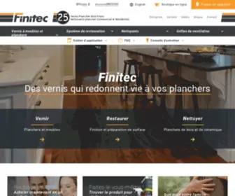 Finitec-INC.com(Vernis à plancher bois franc et nettoyants à plancher) Screenshot