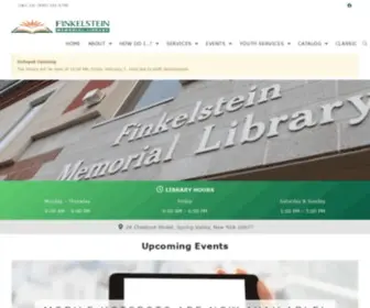 Finkelsteinlibrary.org(Finkelstein Memorial Library) Screenshot