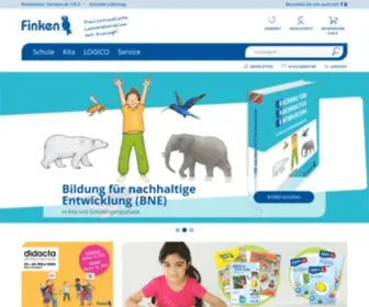 Finken.de(Lernmaterialien für Grundschule und Kita) Screenshot
