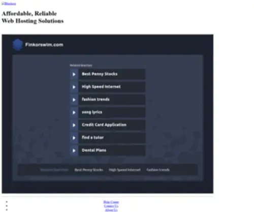 Finkorswim.com(Welcome) Screenshot