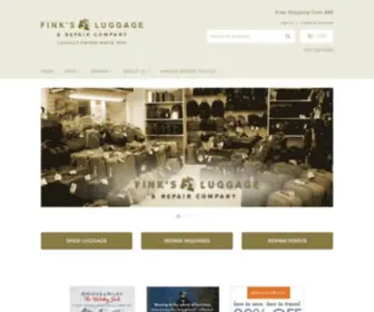 Finksluggage.com(Fink's Luggage & Repair Co) Screenshot