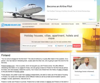 Finland-Holidays.com(Acquaintance with Finland online) Screenshot