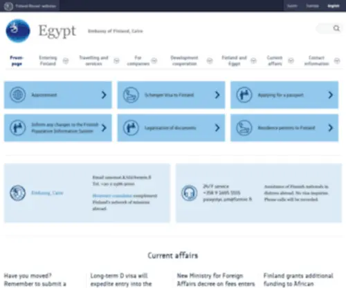 Finland.org.eg(Finland) Screenshot
