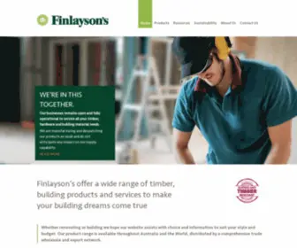 Finlayson.com.au(Finlayson Timber and Hardware Finlaysons) Screenshot