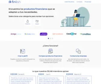 Finlish.mx(Comparador de Productos Financieros en Mexico) Screenshot