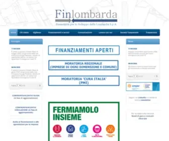 Finlombarda.it(Finlombarda S.p.A) Screenshot