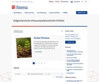 Finma.ch(The Swiss Financial Market Supervisory Authority FINMA) Screenshot