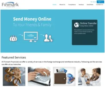 Finmarkfinancials.ca(Send Money Online) Screenshot