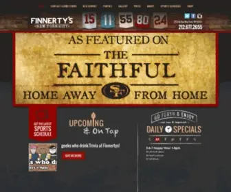 Finnertysnyc.com(NYC's Party Destination and Home For Bay Area Sports) Screenshot