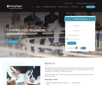 Finney-Taylor.com(Information Technology Staffing & Recruiting Agency) Screenshot