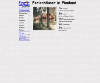 Finnferien.de(Ferienhäuser in Finnland) Screenshot