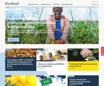 Finnfund.fi(Rahoitusta yritysten kehitysmaainvestointeihin) Screenshot