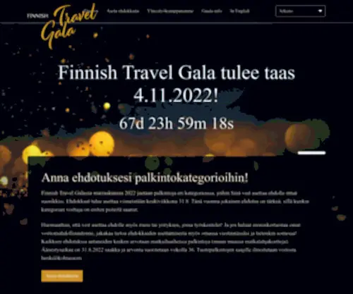 Finnishtravelgala.fi(Finnishtravelgala) Screenshot