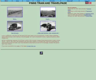 Finnmoller.dk(Finns train and travel page) Screenshot