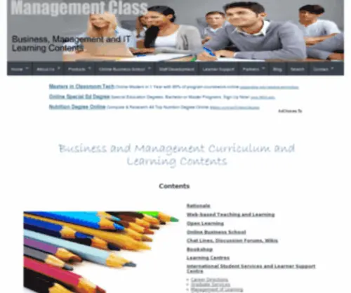 Finntrack.co.uk(Business and Management Curriculum and Learning Contents) Screenshot