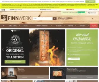 Finnwerk.de(In unserem Shop finden Sie die gesamte Welt der finnischen Feuerküche und Freizeitkultur) Screenshot