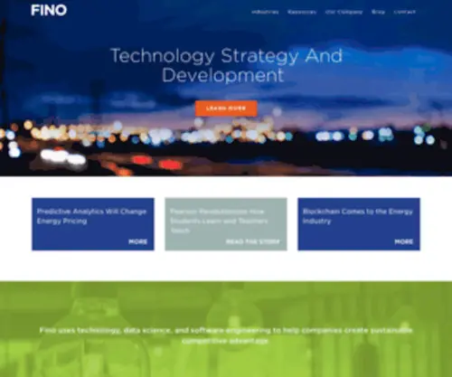 Finoconsulting.com(Fino Consulting) Screenshot