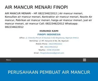 Finopiindonesia.com(PERUSAHAAN PEMBUATAN AIR MANCUR) Screenshot