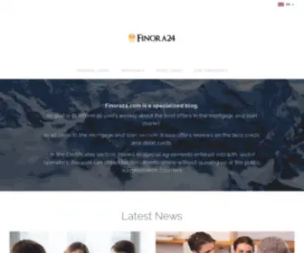 Finora24.com(Home page) Screenshot