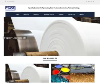 Finorpiplaj.com(Specialty Chemicals for Papermaking) Screenshot