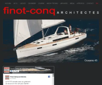 Finot-Conq.com(Finot-conq architectes navals) Screenshot