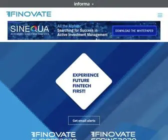 Finovate.com(Conferences Showcasing The Future of Financial And Banking Technology) Screenshot