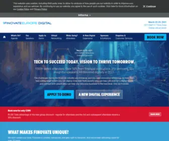 Finovateeurope.com(FinovateEurope fintech event) Screenshot