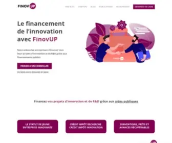 Finovup.fr(Accompagne les PME dans l'obtention de financement de l'innovation) Screenshot