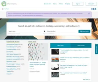 Fins.com(Find Your Next Finance Job) Screenshot