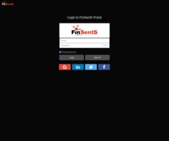 Finsents.com(Log in) Screenshot