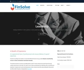 Finsolve.co.za(Accounting and Tax Solutions) Screenshot