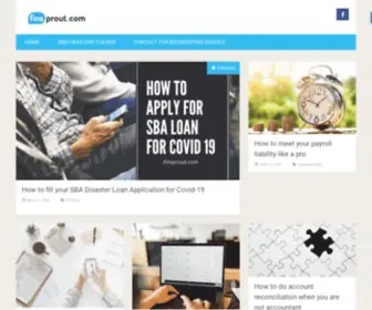 Finsprout.com(Online bookkeeping services for small business) Screenshot